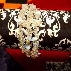 Memory bracelet with earrings set